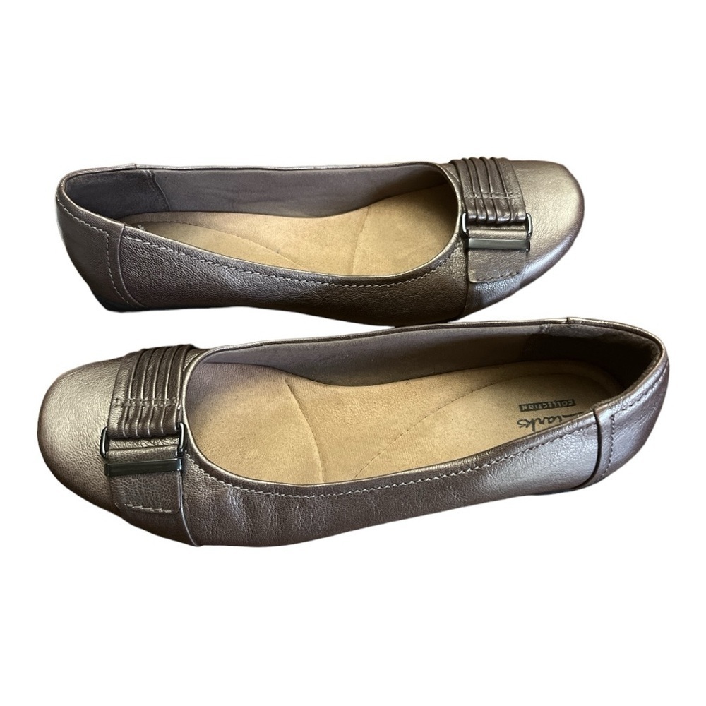 Clarks Metallic Loafers